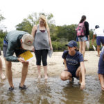 Geology students on the Potomac River.