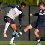 UMW Homecoming, Saturday Oct. 22, 2016. Mens soccer Vs. Wesley. (Photo by Norm Shafer).