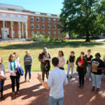 Marc Ghlsen giving a campus tour, Wednesday Oct. 12, 2016. (Photo by Norm Shafer).