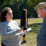 Sarah Rogers interivews Bill Bangham at Meadow Farm in Henrico County.