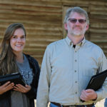 Maiah Bartlett, Steve Hanna and Sarah Rogers at Meadow Farm in Henrico County.