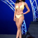 UMW senior Miss Hanover Amanda Lynn Short sported a pale yellow bikini during the swimsuit segment of the 2017 Miss Virginia Pageant. Photo by Julius Tolentino