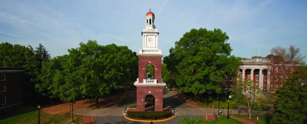 Carmen Culpeper Chappell Centennial Campanile Tower photographed Tuesday April 20, 2010. (Photo by Norm Shafer)
