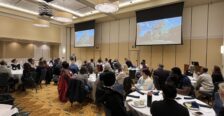 Lunch break and presentation from University President Troy Paino at UMW Counselor Day 2024.