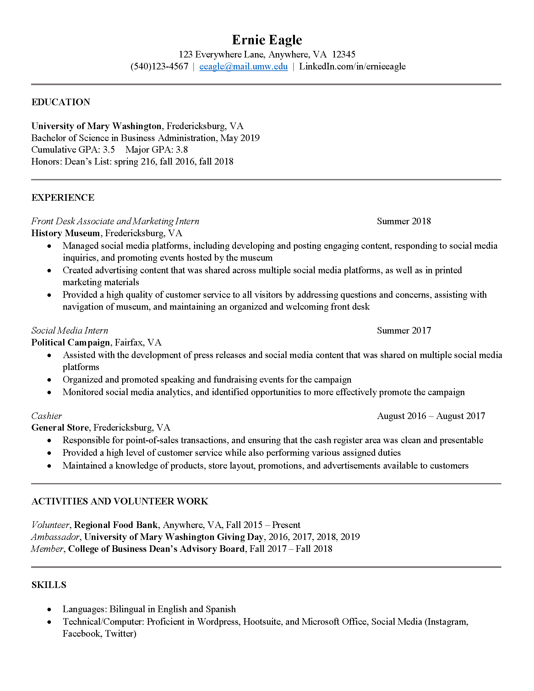usc career center resume review