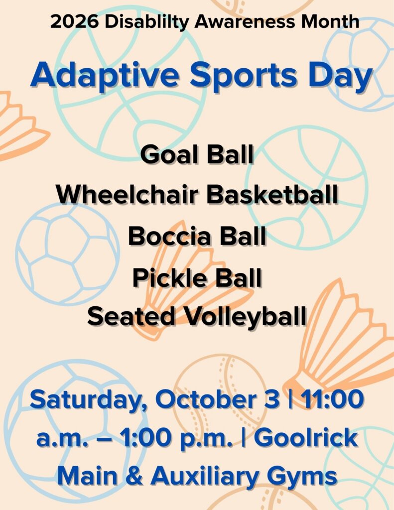 Adaptive Sports Day event flyer