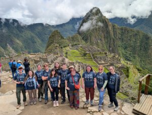 Group photo of students abroad
