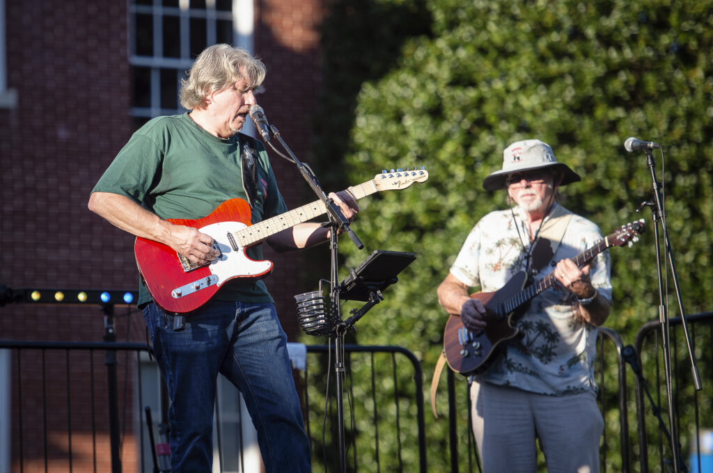 Band playing at Rocktoberfest