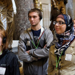 Students tour the capitol.