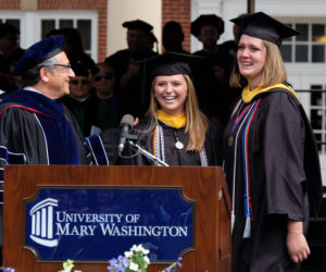 Haley Kane receives the Darden Award May 7, 2016.