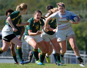 UMW Homecoming, Saturday Oct. 22, 2016. Womens Rugby vs. William and Mary. (Photo by Norm Shafer).