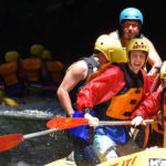 Students white water rafting in Australia.