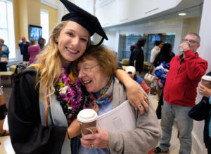 Morgan James ’17 of San Leandro, California, now shares an alma mater with her grandmother, Christine Harper Hovis '55. Photo by Norm Shafer.