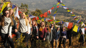 UMW students in Nepal. Photo by Dan Hirshberg.
