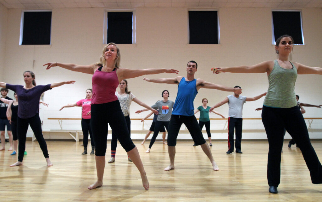 Group dance class