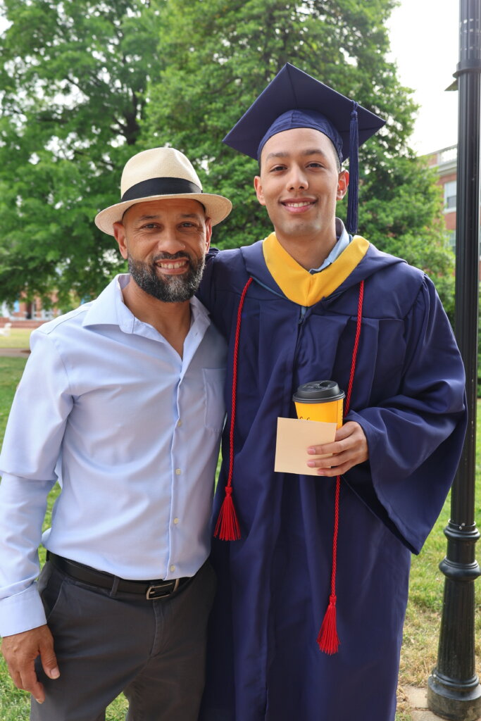 Parent and UMW graduate portrait