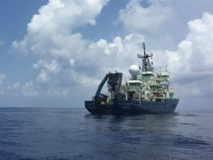 Image of oil sampling boat