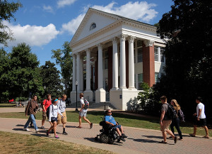 "Scenes from UMW campus, Wednesday September 17, 2014. (Photo by Norm Shafer)."