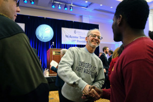 UMW welcomes it's 10th president, Dr. Troy Paino in a ceremony, Friday, February 19, 2016. (Photo by Norm Shafer).