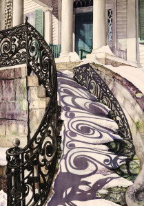 Joanne Schempp, Historic Stairs in Winter (Third Place)