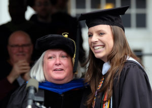 Dawn Bowen receives the Mary W. Pinschmidt Award.