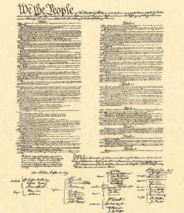 A view of the original U.S. Constitution