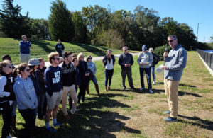 UMW Homecoming, Saturday Oct. 22, 2016. Renovated track and field facility dedication. (Photo by Norm Shafer).