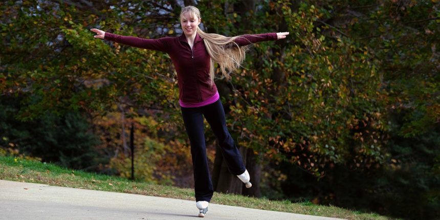 UMW senior Natalie Motley fell in love with skating as a little girl. She won gold in October's Artistic Skating World Championships in Novara, Italy. Motley's younger brother, Collin, also took gold, in his own division, at the contest.
