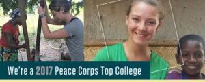 UMW ranked No. 2 among small colleges for Peace Corps volunteers, with 13 alum currently serving as volunteers worldwide