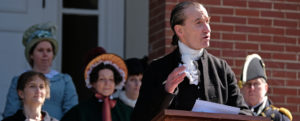 James G. "Jay" Harrison III portrays President James Monroe during a re-enactment of the fifth U.S. President's inauguration. The re-enactment marked the 200th anniversary of the 1817 event. Photo by Norm Shafer.