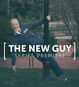 UMW President Troy D. Paino stars in "The New Guy," a series of short films that has Paino discovering the perks of his new school.