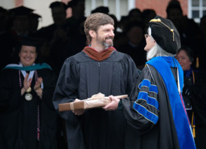 Jonathon F. McMillan, assistant professor of art and art history in the College of Arts and Sciences, received the Grellet C. Simpson Award, the institution’s most prestigious annual award for excellence in undergraduate teaching. The recipient is routinely a senior member of the faculty.