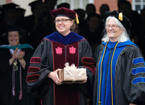 Laura C. Wilson, assistant professor of psychological science in the College of Arts and Sciences, received the UMW Alumni Association Outstanding Young Faculty Member Award. Photo by Norm Shafer.