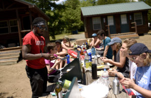Incoming first-year UMW students shared a special Orientation experience at UMW's Eagle Lake Outpost. Photo by Reza A. Marvashti