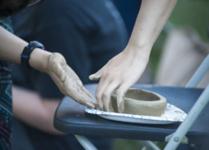 Archaeology workshop on Jefferson Square. Photo by Alex Sakes.