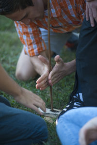 Archaeology workshop on Jefferson Square. Photo by Alex Sakes.