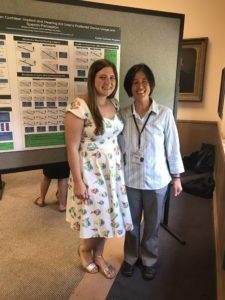Junior Rebekah Funkhouser completed a summer internship at the Oregon Hearing Research Center. She studied cochlear implant users, like herself.