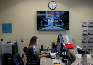 Jennifer Monroe '18 says she knows she's ready for whatever life throws at her when she graduates this May. (Photo by Norm Shafer)