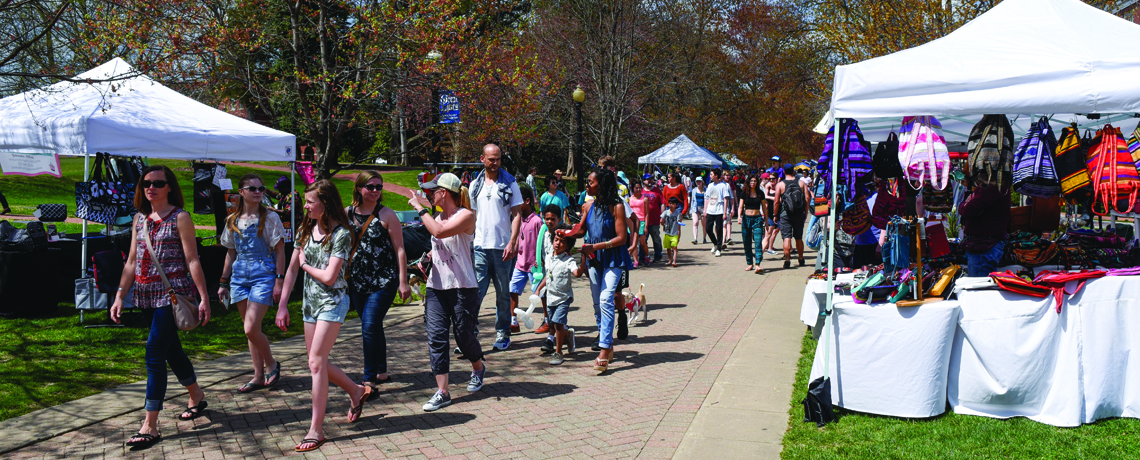 The annual Multicultural Fair is one of the most popular events at UMW. Photo by Clem Britt.