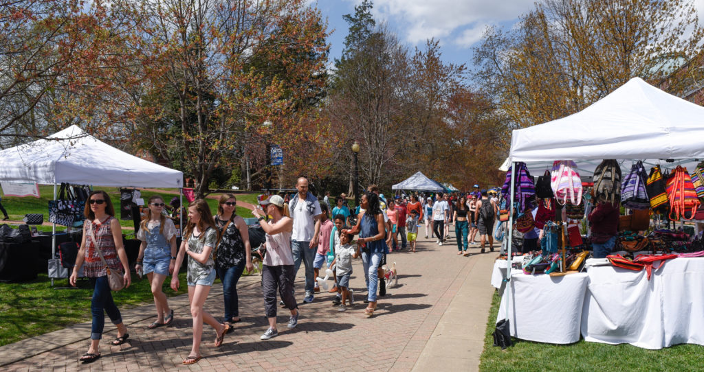 The annual Multicultural Fair is one of the most popular events at UMW. Photo by Clem Britt.