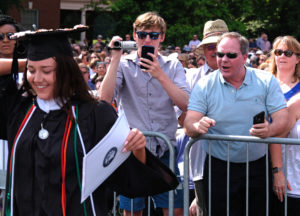 The University of Mary Washington awarded degrees to 1,161 students during its 107th Commencement. Photo by Norm Shafer.