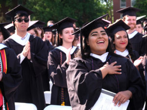 The University of Mary Washington awarded degrees to 1,161 students during its 107th Commencement. Photo by Norm Shafer.