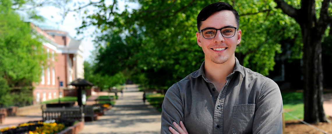 Jonathan Hollingsworth '18 became a book author at 24. He'll graduate Saturday with a degree in philosophy.