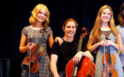 Siblings Kaylee, Luke, Kelsey and Zachary Payne make up a significant bloc of the UMW Philharmonic.