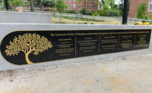 UMW's renovated Heslep Amphitheatre is near completion. The dedication ceremony took place during Reunion Weekend 2018. Photo by Terry Cosgrove.