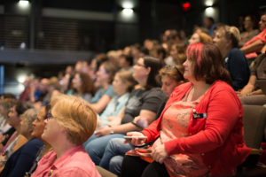 Participants at last year's Digital Pedagogy Lab listen to a presentation. The event, more like a community than a conference, aims to help teachers best use technology in their classrooms. Photo by Nigel Haarstad. All Rights Reserved, used with permission.