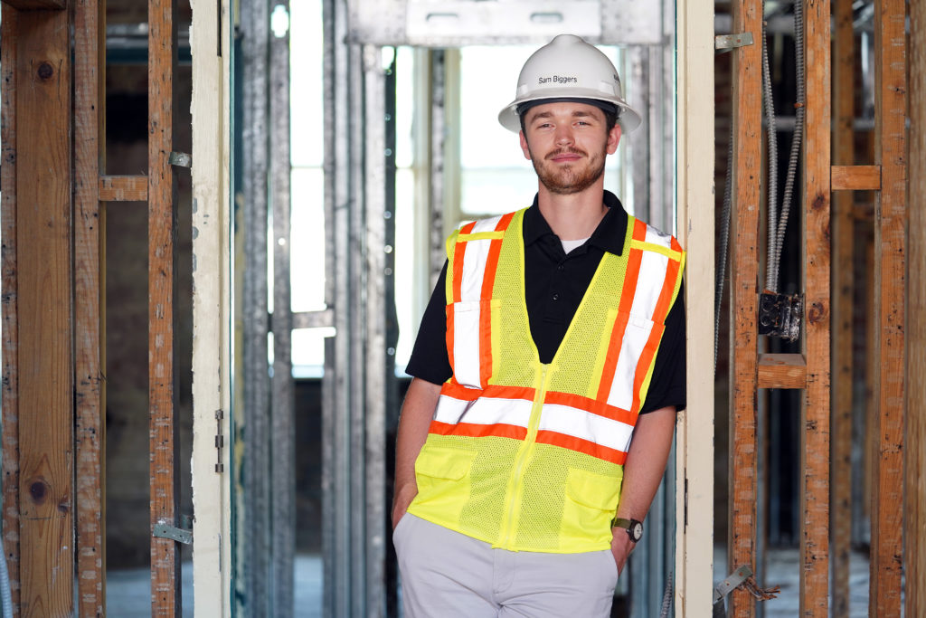 Sam Biggers '16 graduated from UMW with a degree in historic preservation. But he never went inside Willard Hall -- until he returned this summer a project engineer on the century-old residence hall.