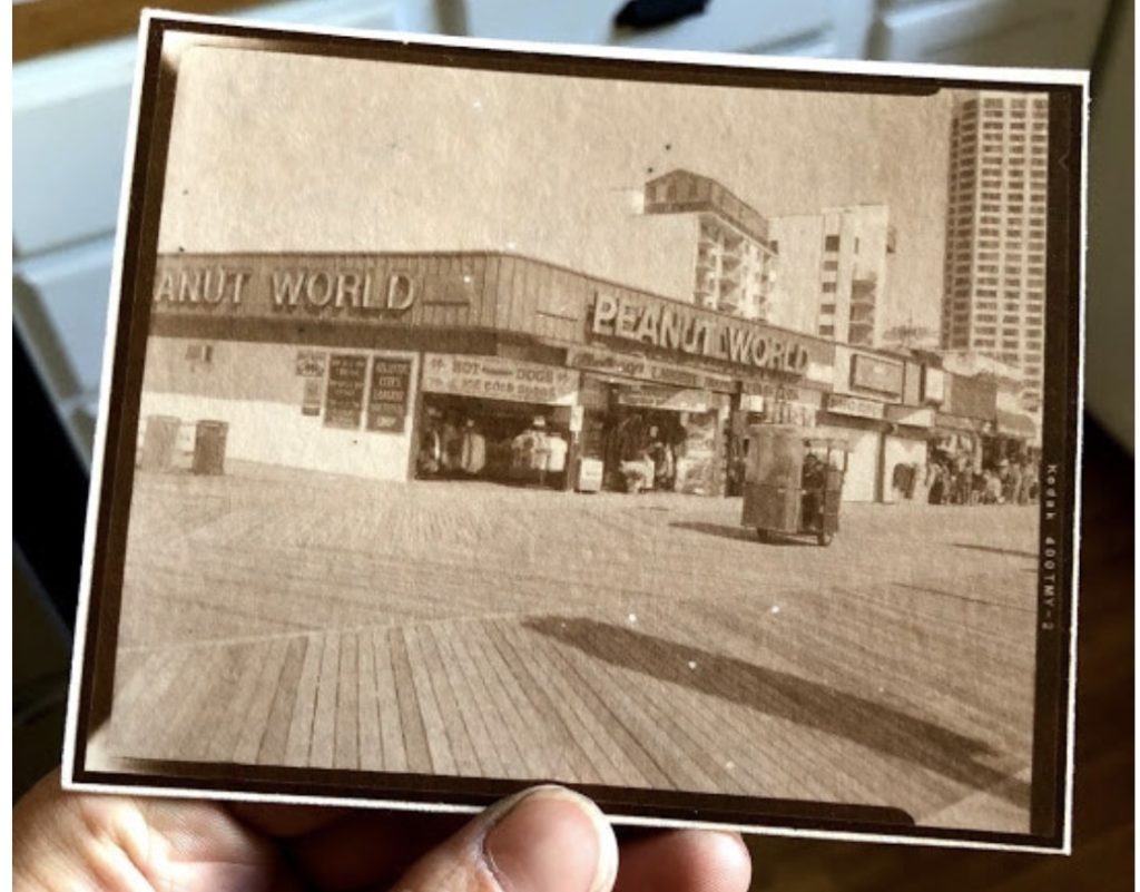 Albumen printing is one of the earliest forms of photography. It takes weeks just to create the glossy paper on which to expose the brown, almost ethereal images.