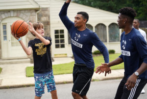 Student athletes from UMW's 27 Division III varsity sports engage area youth. Photo by Suzanne Rossi.