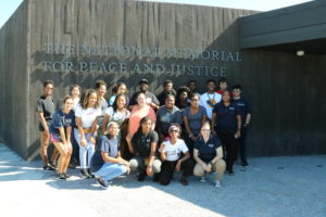The UMW group also visited the National Memorial for Peace and Justice. Construction began on the memorial in 2010, when the Equal Justice Initiative started investigating thousands of racial terror lynchings in the American South.